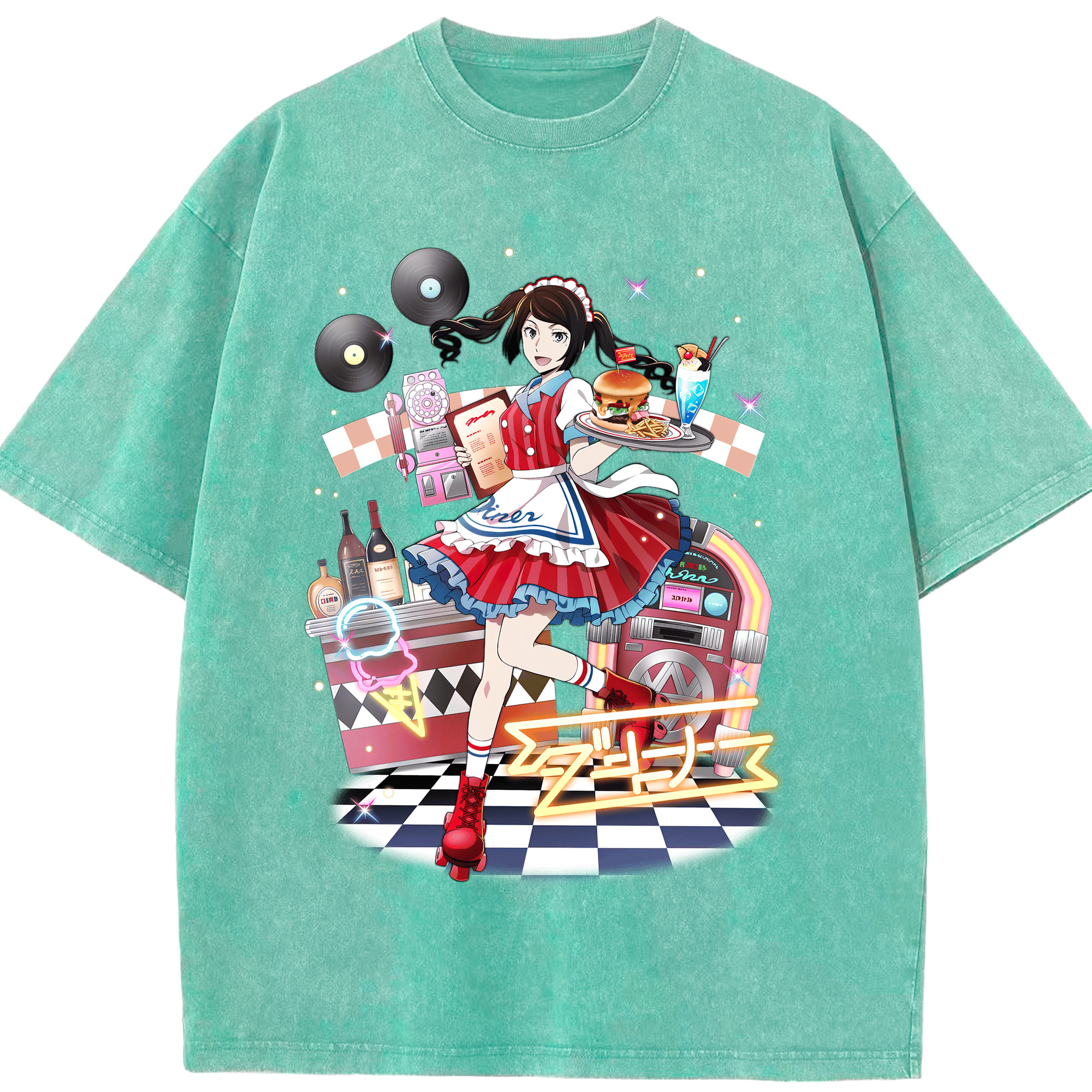 （画像用） 文豪ストレイドッグス Bungo Stray Dogs 綿100% ヴィンテージ風 半袖Tシャツ（フロントプリント）